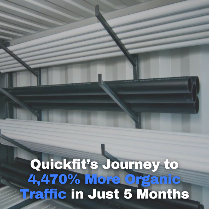 Quickfit SEO Case Study – 4,470% Organic Growth in 5 Months