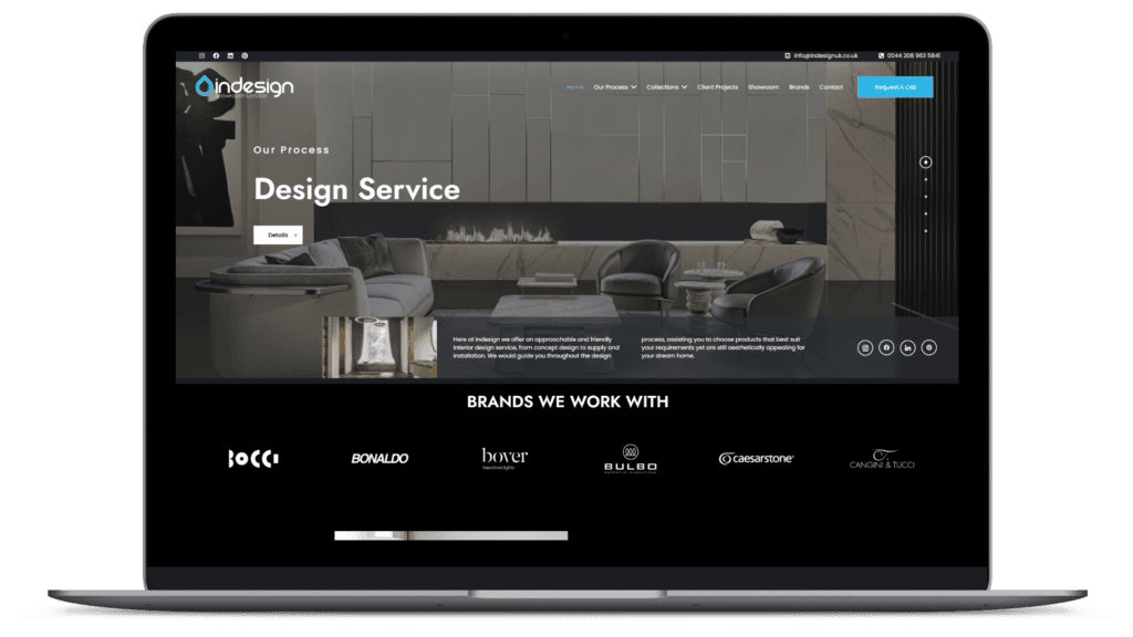 InDesign UK — website after the revamp