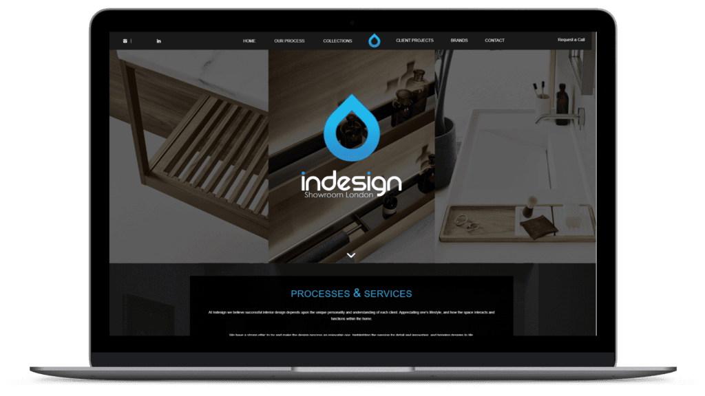 InDesign UK — website before the revamp