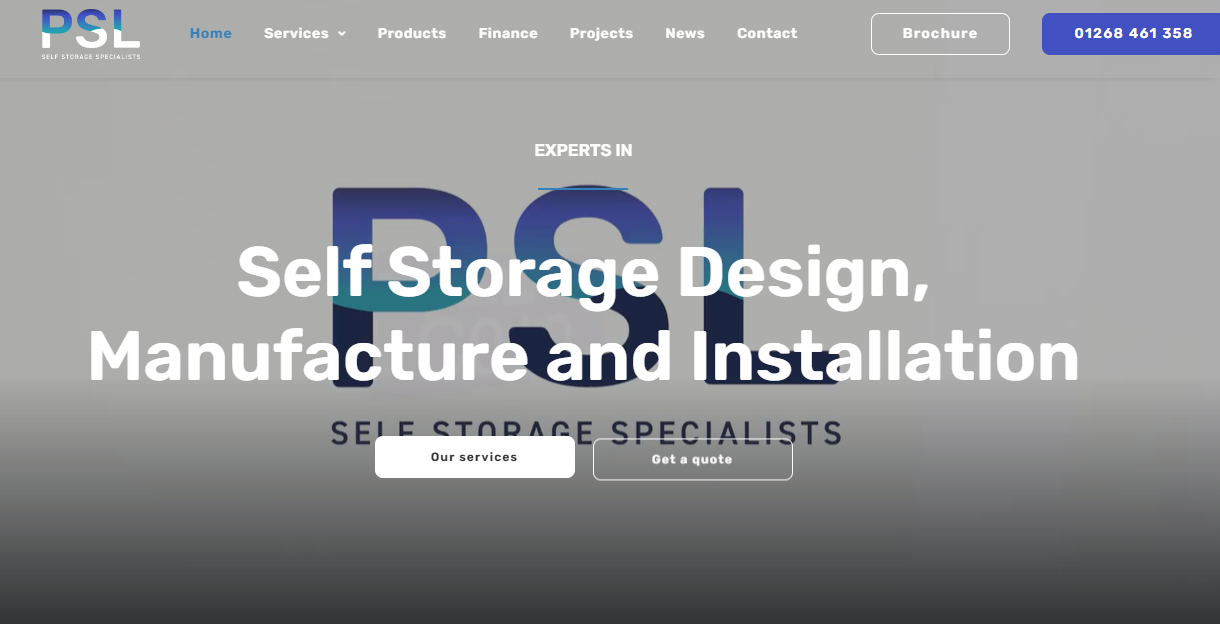 PSL Partitioning Services self-storage interior
