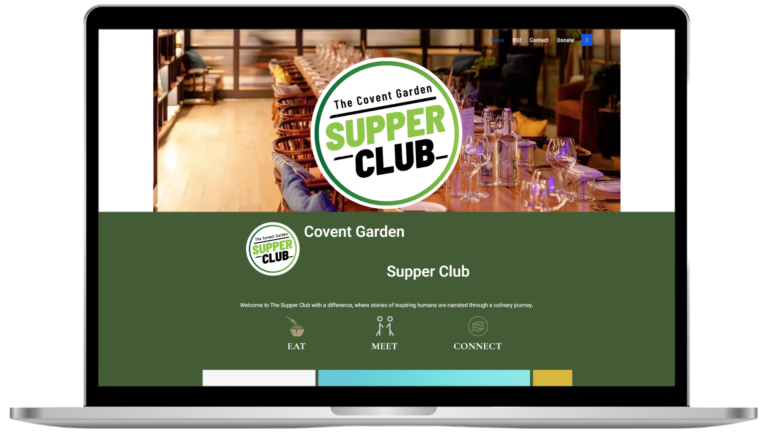 Covent Garden Supper Club new website